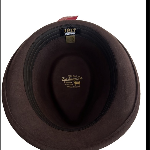 1917 Biltmore 100% Wool Fedora NEW! For The Well Dressed Gentleman - Picture 15 of 16